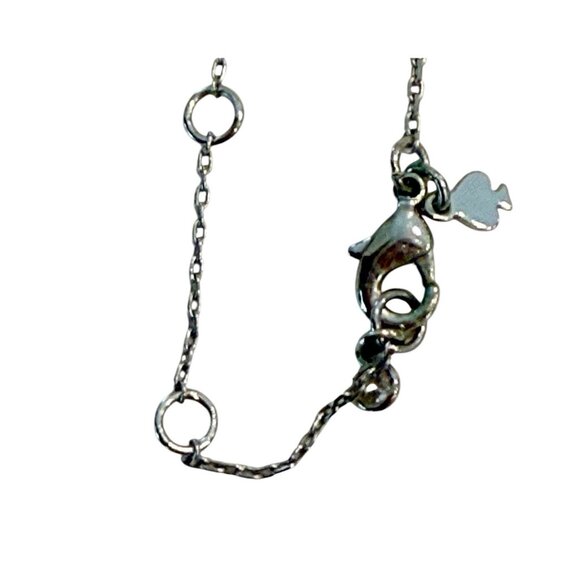 Kate Spade Arctic Friends Polar Bear PaVe’ Crystal Pendant Necklace Silvertone - Picture 5 of 7